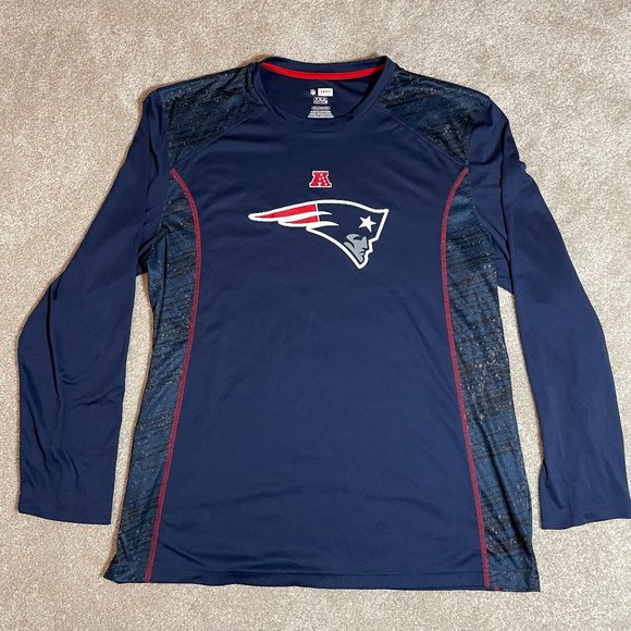 Men's Blue/Red 2XLNew England Patriots Team Apparel Long Sleeve Shirt - Picture 1 of 3